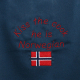 Apron - Kiss the Cook he is Norwegian - Navy