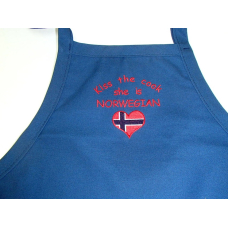 Apron - Kiss the Cook She is Norwegian