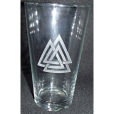 Pint Beer Glass - Valknut