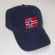 Baseball Hat - Norway Flag - Navy