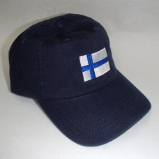 Baseball Hat - Finland Flag - Navy