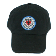 Baseball Hat - Lutheran Cross - Black