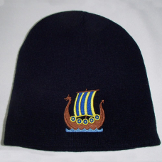 Swedish Viking ship knit beanie