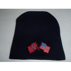 Norway & USA Flag Knit Beanie