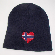 Norway Heart Knit Beanie