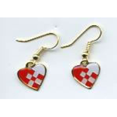 Heart Basket Earrings - Hooks