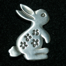 Pewter Pin - Bunny Rabbit