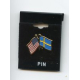 Lapel Pin - Sweden & USA Flags
