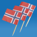 Flag Toothpicks - Norway