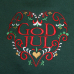 Apron - God Jul Red Heart - Green