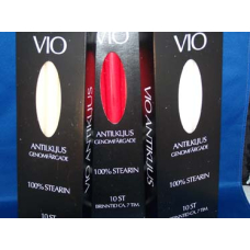 Vio Stearin Candles - Red