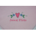 Fleece Baby Blanket - Svensk Flicka - Light Pink