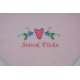 Fleece Baby Blanket - Svensk Flicka - Light Pink