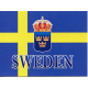 Sweden Flag with Crest Notecards