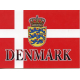 Denmark Flag with Crest Notecards
