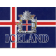Iceland Flag with Crest Notecards