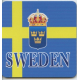 Coasters - Sweden Flag & Crest