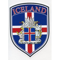 Decal -  Iceland Crest Flag