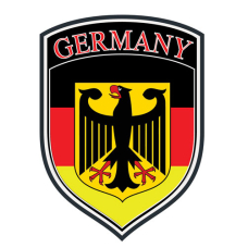 Decal -  Germany Crest Flag