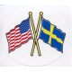 Decal - US & Sweden Flags