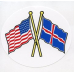 Decal - US & Iceland  Flags