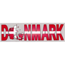 Bumper Sticker - Denmark with map