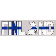 Bumper Sticker - Finland with map