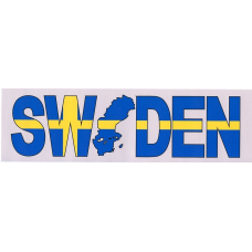 Bumper Sticker - Sweden with map