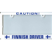 Caution Finnish Driver license plate frame