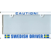 Caution Swedish Driver license plate frame