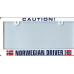 Caution Norwegian Driver license plate frame