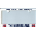Few, Proud Norwegians license plate frame