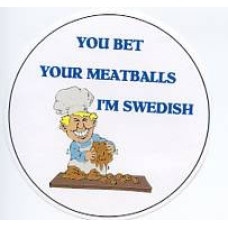 Magnet - You Bet Your Meatballs I'm Swedish
