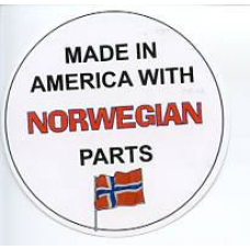 Pin - Made in America with Norwegian Parts