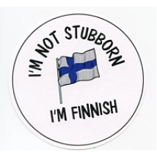 Pin - I'm Not Stubborn I'm Finnish