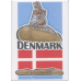 Magnet -  Denmark with Flag & Mermaid