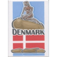Magnet -  Denmark with Flag & Mermaid