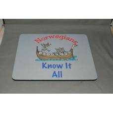 Mouse Pad - Norwegians know it all