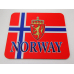 Mouse Pad - Norway Flag & Crest