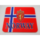 Mouse Pad - Norway Flag & Crest
