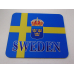 Mouse Pad - Sweden Flag & Crest