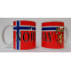 Coffee Mug -  Norway Flag & Crest