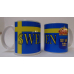 Coffee Mug -  Sweden Flag & Crest
