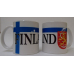 Coffee Mug -  Finland Flag & Crest
