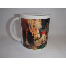 Coffee Mug - Tomte Feeding Horse