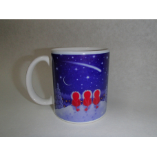 Coffee Mug - Three Tomte by Eva Melhuish