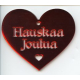 Laser Cut Ornament - Hauskaa Joulua Heart