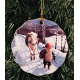 Ceramic Ornament - Tomte walking with cow