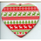 Ceramic Heart Ornament - Nordic Design