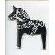 Laser Cut Ornament - Silver Dala Horse